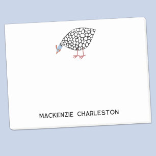 Personalised Guinea Fowl Post-it Notes