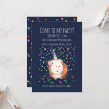 Personalised Guinea Pig Party Invitation