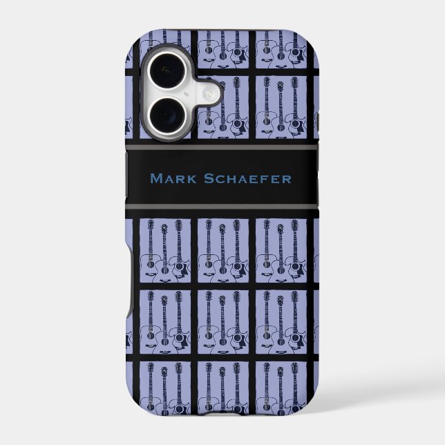 personalised guitar music pattern (Back)