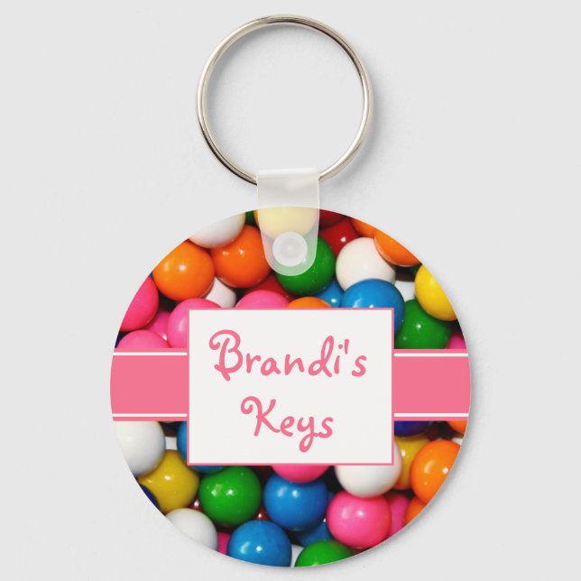 Personalised Gumballs Keychain (Front)