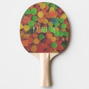 Personalised Gumdrops Candy Ping Pong Paddle
