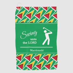 Personalised GUYANA Golf Towel