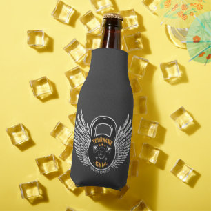 Personalised GYM Fitness Trainer Kettlebell Bottle Cooler