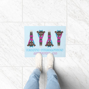 Personalised Gymnastics Academy Dance Studio Gym Doormat