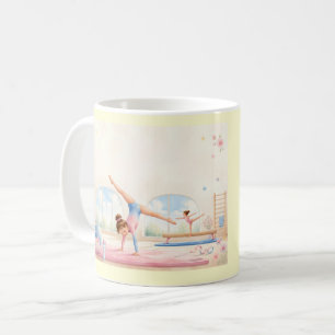Personalised Gymnastics Girl Mug