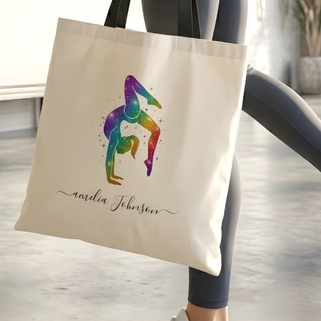 Personalised Gymnastics Glitter   Tote Bag (Creator Uploaded)