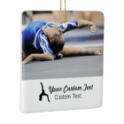 Personalised gymnastics photo name Christmas