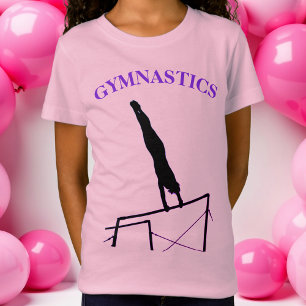 Personalised Gymnastics Uneven Bars Girls T-Shirt