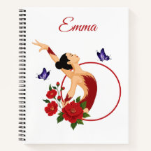 Personalised gymnast's notebook