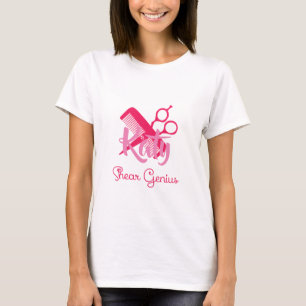Personalised Hairstylist Shear Genius T-Shirt
