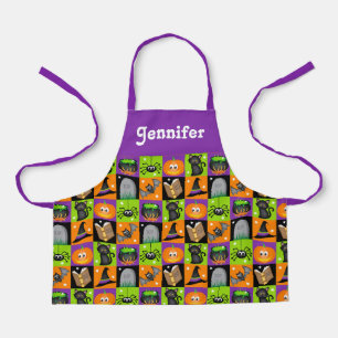 Personalised Halloween apron for kids