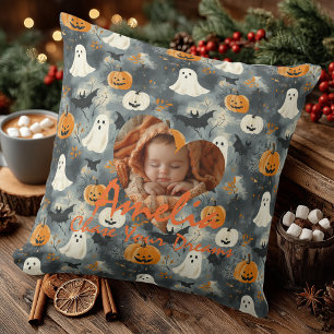 Personalised Halloween Baby Pillow Motivational