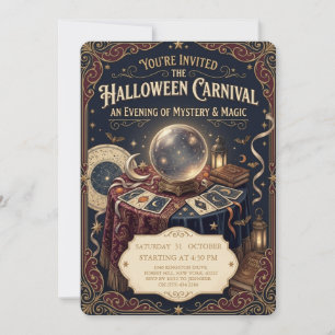 Personalised Halloween Carnival Invitation