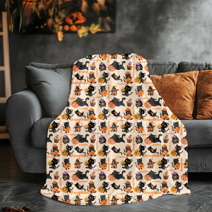 Personalised Halloween Cat Blanket – Cute Cat