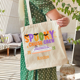 Personalised halloween  Cruise family trip Tote Bag