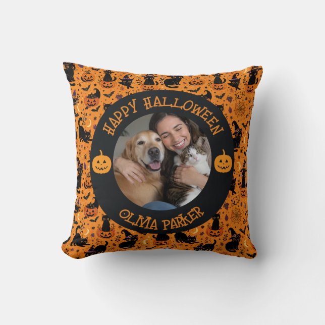 Personalised Halloween Decorative Pillow  (Front)