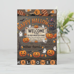Personalised Halloween Family Decor & Apparel - Sp Invitation