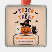 Personalised Halloween Family Name, Trick or Treat