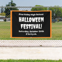 Personalised Halloween Festival Banner