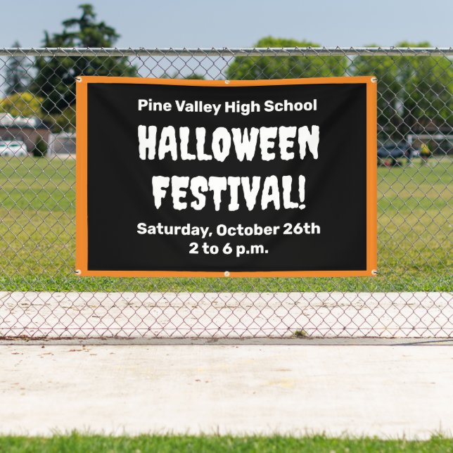 Personalised Halloween Festival Banner (Insitu)