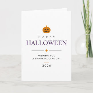 Personalised Halloween Folded Greeting Card