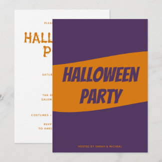 Personalised Halloween Invitation card