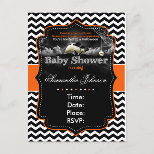 Personalised Halloween Invitation Postcard