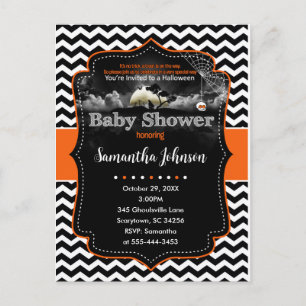 Personalised Halloween Invitation Postcard