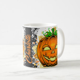Personalised Halloween JackoLantern Spooky Pumpkin Coffee Mug