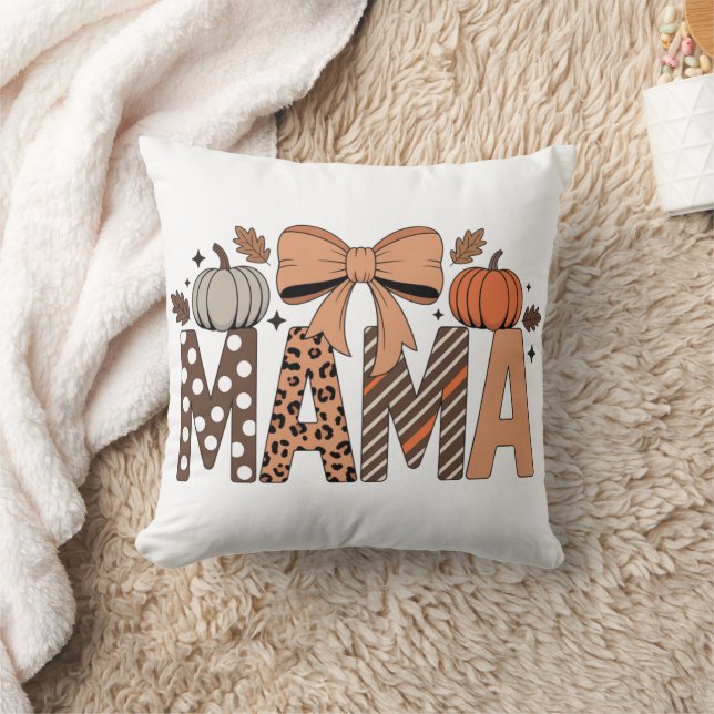 Personalised Halloween Mama – Cute Spooky Cushion (Blanket)