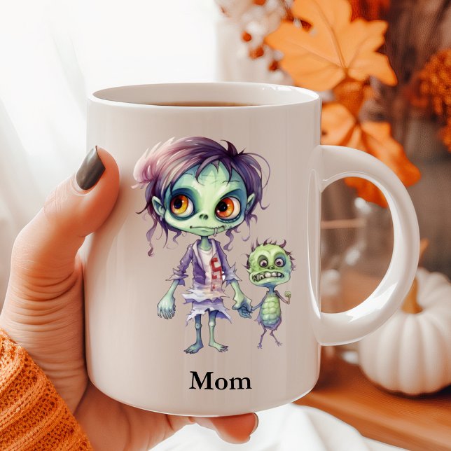 Personalised Halloween Mummy and Me  Coffee Mug (Creator Uploaded)