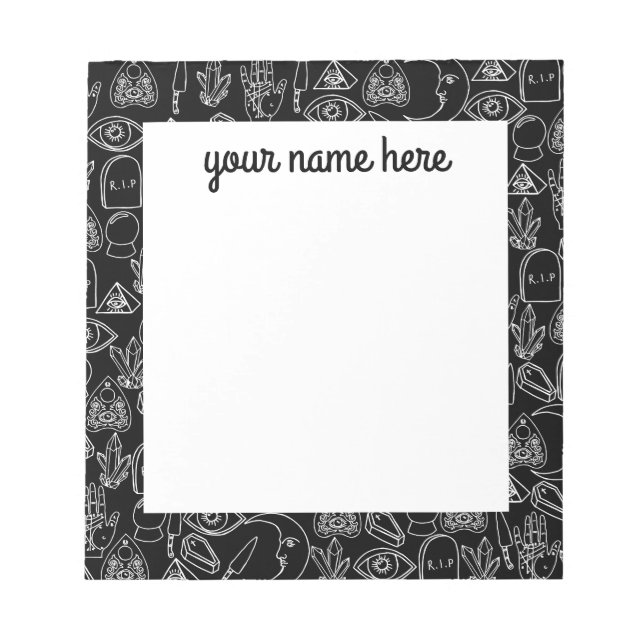 Personalised Halloween Notepad (Front)