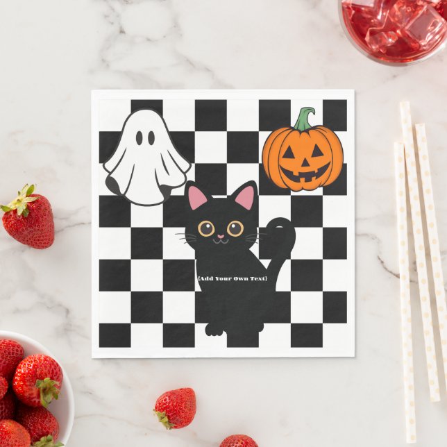 Personalised Halloween Paper Napkin (Insitu)