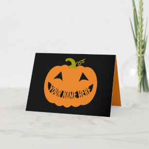 Personalised Halloween Pumpkin Card
