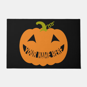 Personalised Halloween Pumpkin Doormat