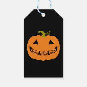 Personalised Halloween Pumpkin Gift Tags