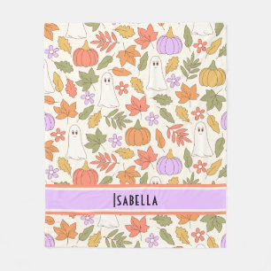 Personalised Halloween retro groovy blanket