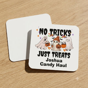 Personalised Halloween Stickers for Kids, No Trick