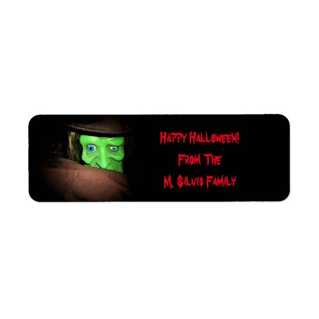Personalised Halloween Tags Stickers (Front)
