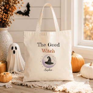 Personalised Halloween Tote Bag – The Good Witch