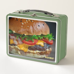 Personalised Hamburger Photo Lunch Box