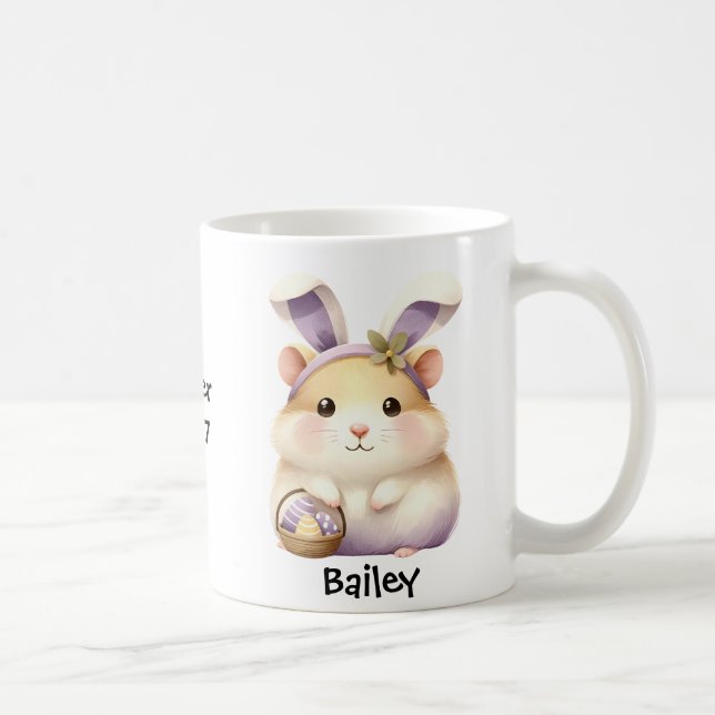 Personalised Hamster Pet Easter/Spring Mug (Right)