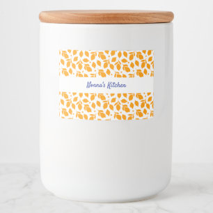 Personalised Hand Drawn Italian Yellow Lemons Food Label