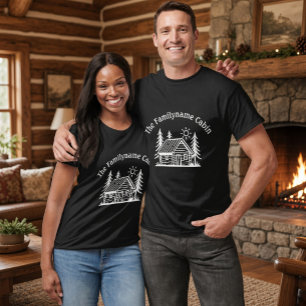 Personalised Hand-Drawn Log Cabin T-Shirt