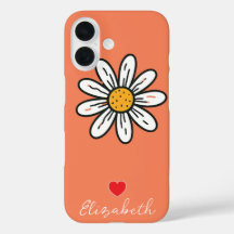 Personalised Hand Drown Cute Daisy Floral Custom 