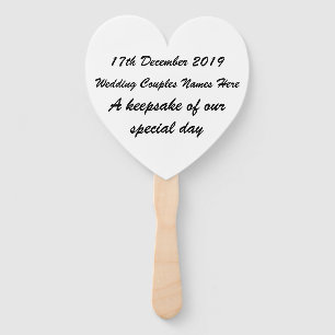 Personalised Hand Fan - Keepsake