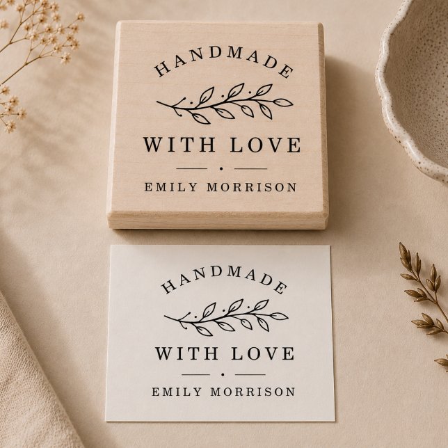 Personalised Handmade Business Rubber Stamp (Creator Uploaded)