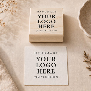 Personalised Handmade Website Business Logo Rubber Stamp