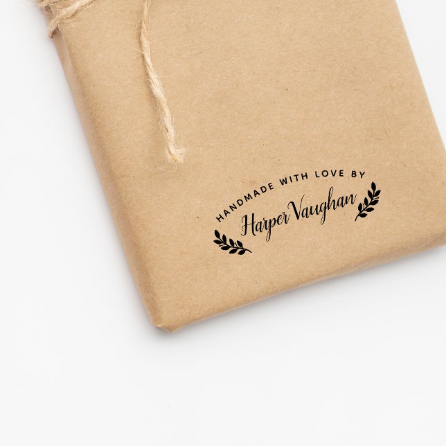Personalised Handmade With Love By (Your Name) Self-inking Stamp (Creator Uploaded)