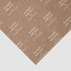 Personalised Handmade with Love Kraftpaper Tissue Paper